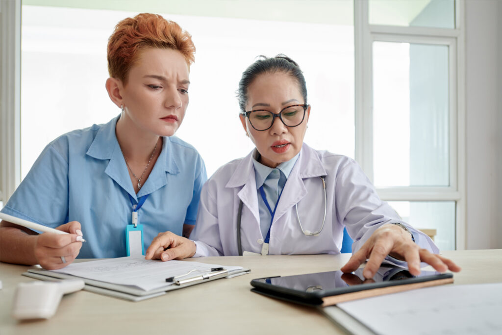 Hospital billing specialist working with Walters accountants.